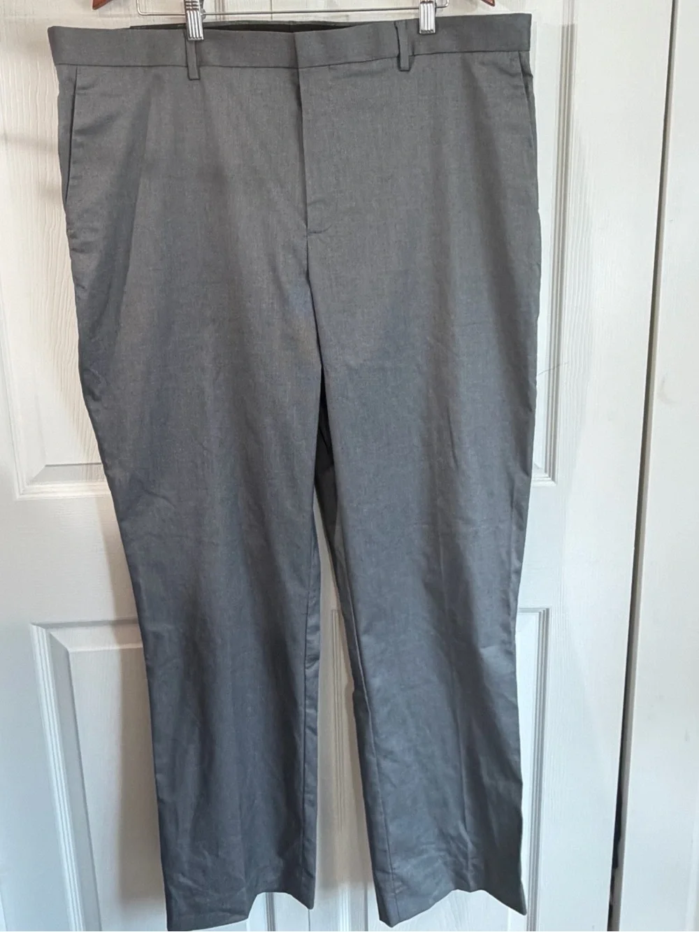 Banana Republic Mens 40x34 Slim Fit Non Iron Stretch Cotton Gray Dress Pants NWT